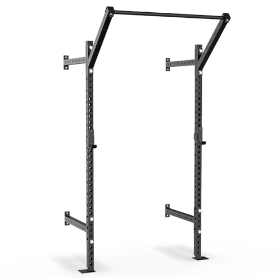 Home Gym Pull Up Bar - حامل سكوات مثبت على الحائط للاستخدام