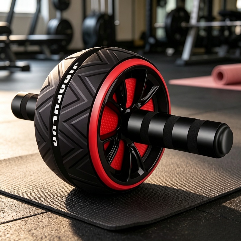 Home Gym Kit For Men - عجلة تمارين البطن غير القابلة للانزلاق،