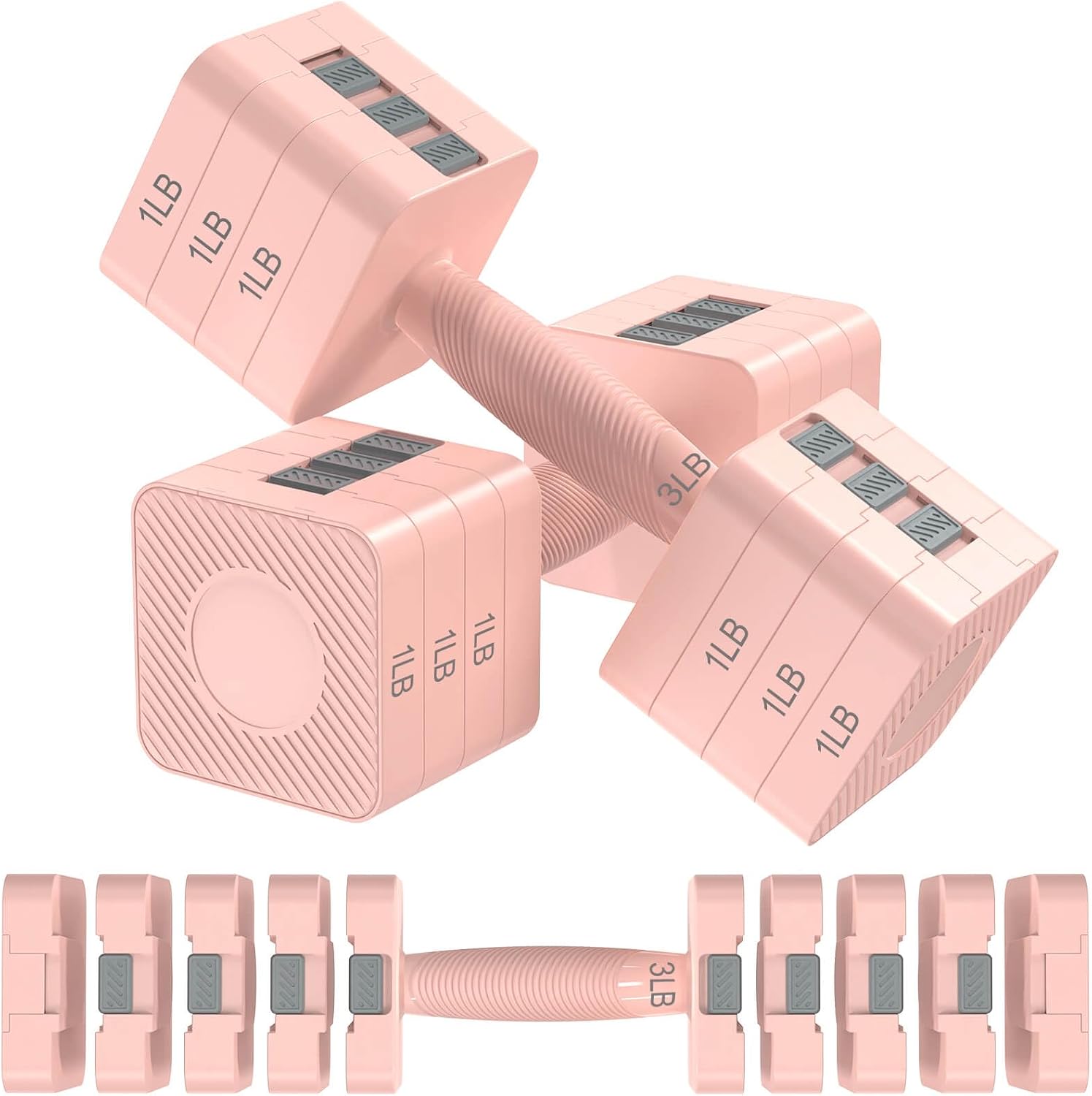 Home Gym Dumbbell Workout - مجموعة دمبلز قابلة للتعديل من هيزيفيرج