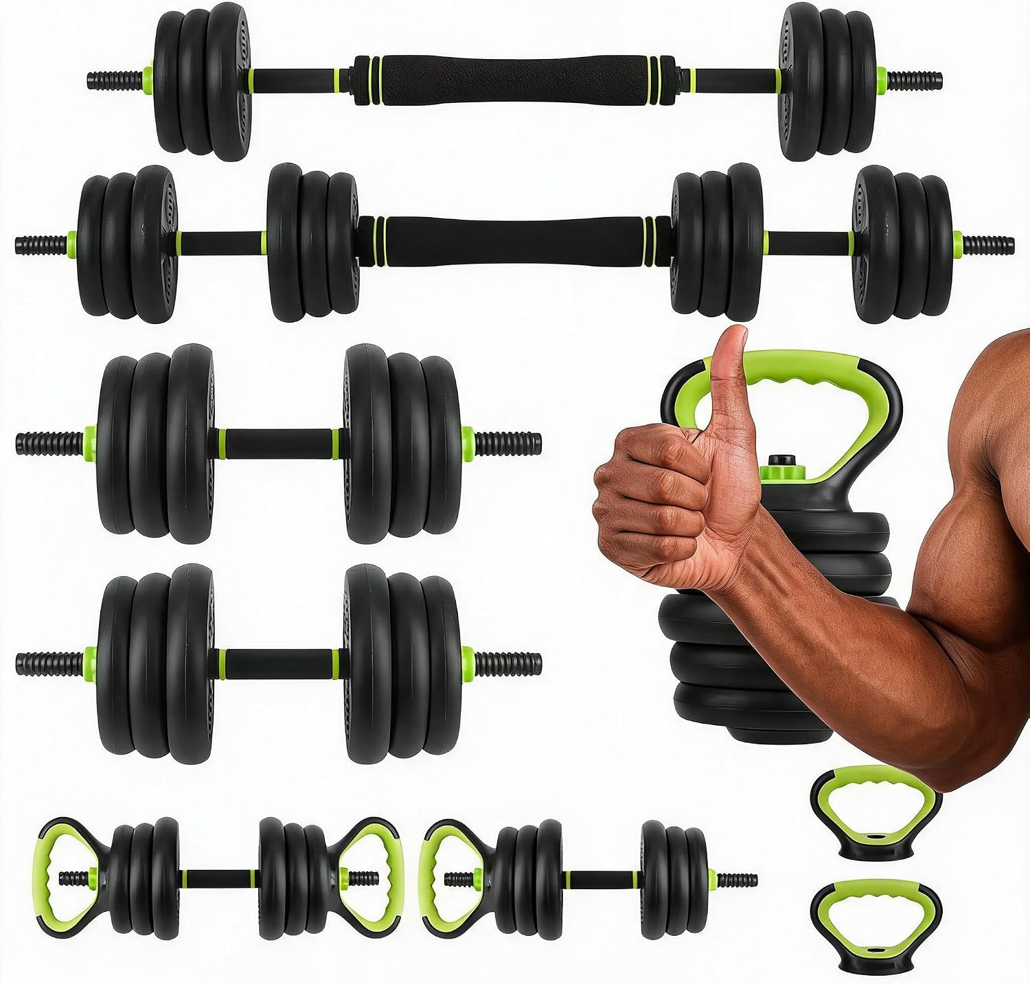 Home Gym Outfit - مجموعة دمبل قابلة للتعديل 4 في