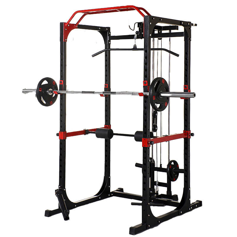 Home Gym Pull Up Bar - قفص الطاقة التجاري رف القرفصاء متعدد