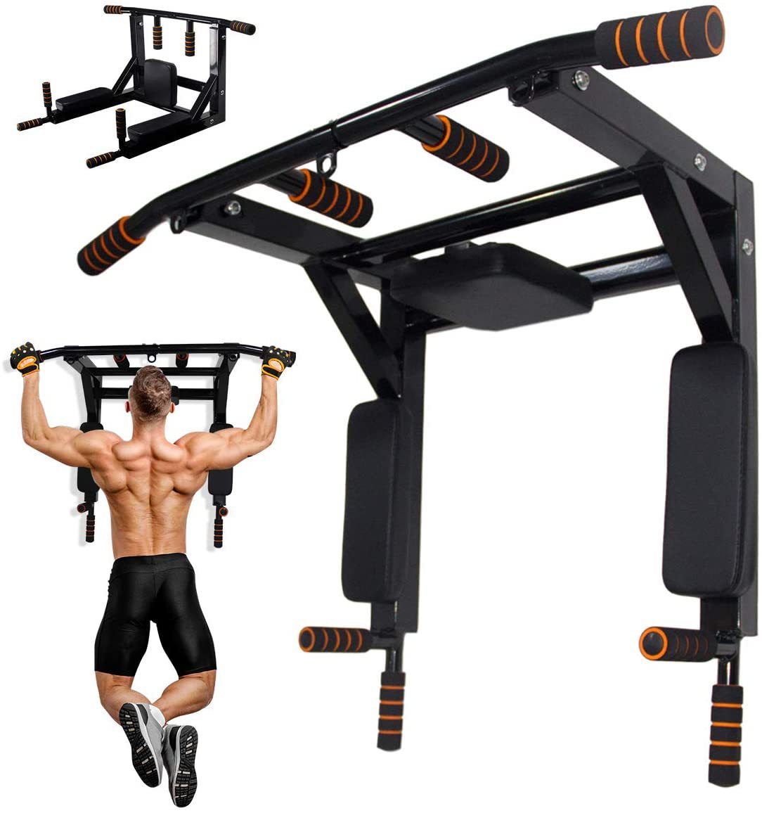 Home Gym Pull Up Bar - حامل جداري لتمارين السحب والضغط (البارات)