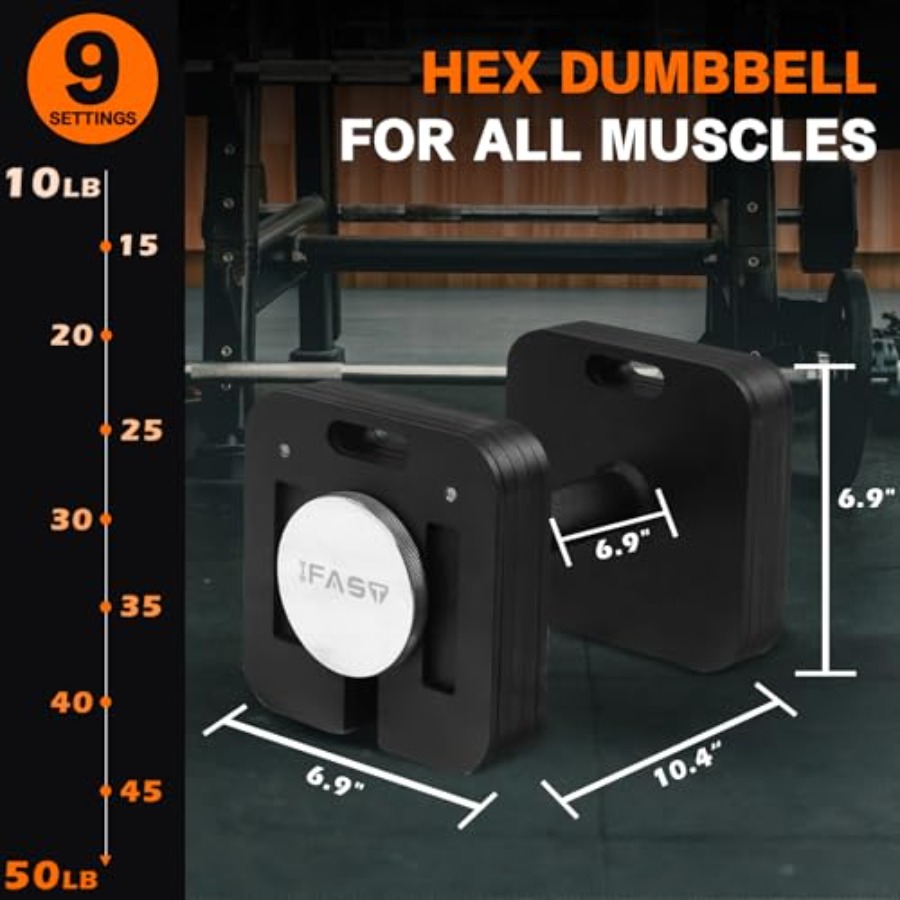مجموعة دمبلز قابلة للتعديل لصا - مراجعة Home Gym Dumbbell Workout وسعره