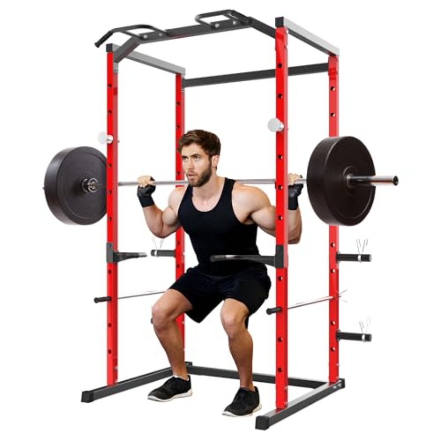 قفص تمارين قوي مع قضيب سحب، رف - مراجعة Home Gym Pull Up Bar وسعره