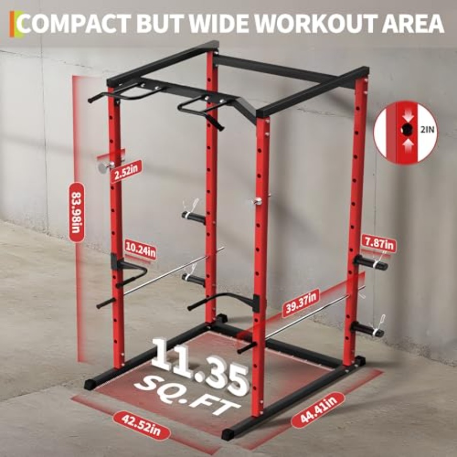 قفص تمارين قوي مع قضيب سحب، رف - مراجعة Home Gym Pull Up Bar وسعره