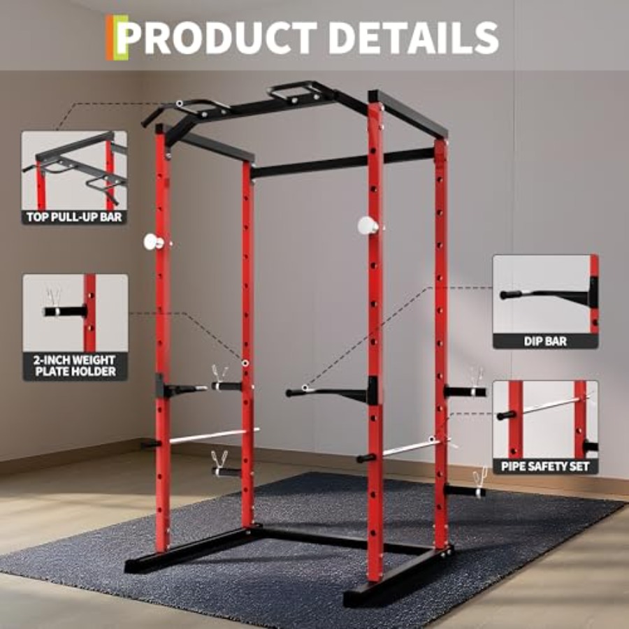 قفص تمارين قوي مع قضيب سحب، رف - مراجعة Home Gym Pull Up Bar وسعره