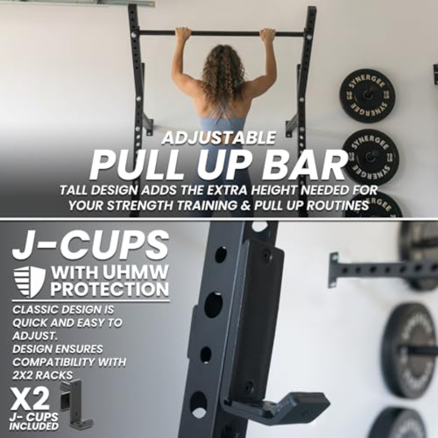 حامل سكوات مثبت على الحائط للا - مراجعة Home Gym Pull Up Bar وسعره