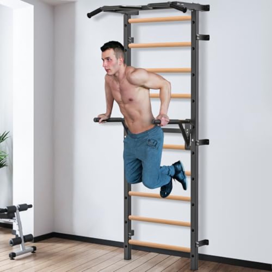 عارضة جدارية للجمباز 2x2، سلم  - مراجعة Home Gym Pull Up Bar وسعره