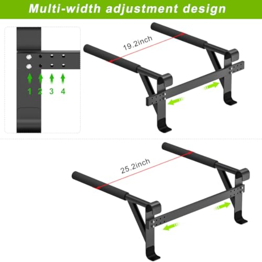 عارضة جدارية للجمباز 2x2، سلم  - مراجعة Home Gym Pull Up Bar وسعره