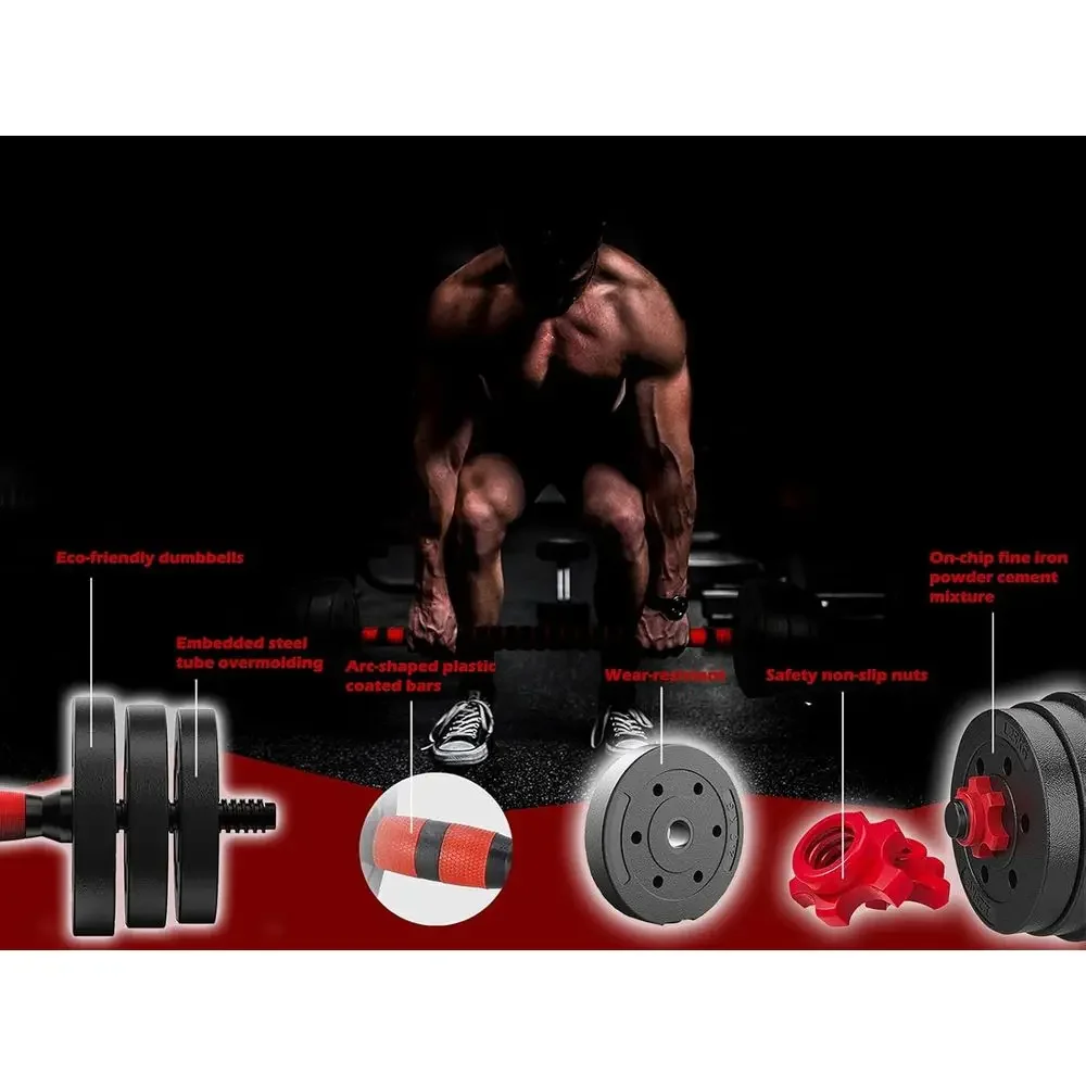 مجموعة دمبل قابلة للتعديل بوزن - مراجعة Home Gym Dumbbell Workout وسعره