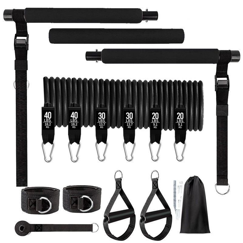 أشرطة مقاومة بوزن 180 رطل مع ق - مراجعة Home Gym Outfit وسعره