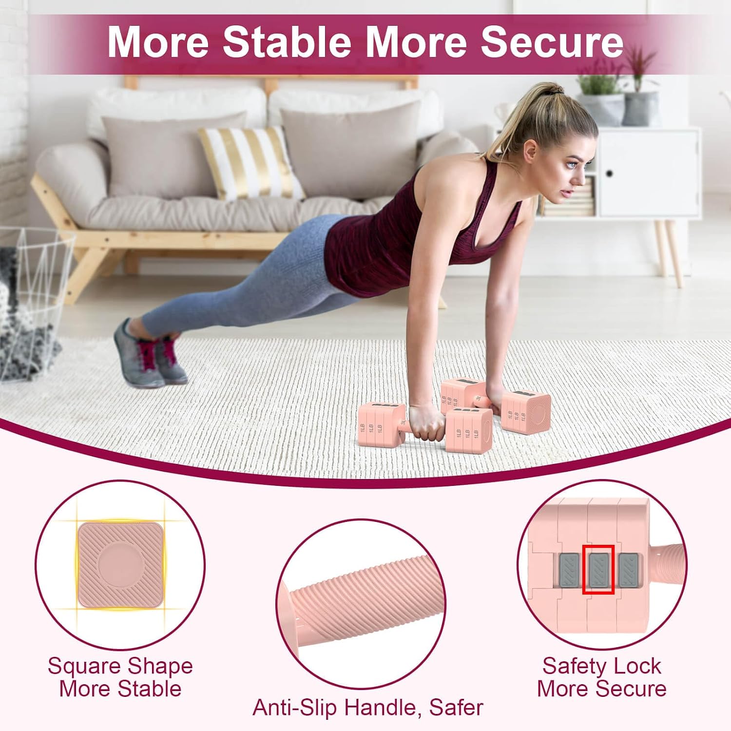 مجموعة دمبلز قابلة للتعديل من  - مراجعة Home Gym Dumbbell Workout وسعره