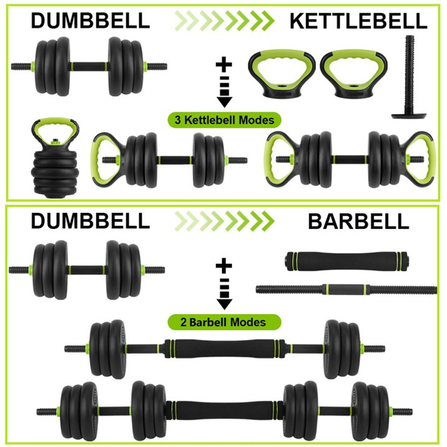 مجموعة دمبل قابلة للتعديل 4 في - مراجعة Home Gym Outfit وسعره
