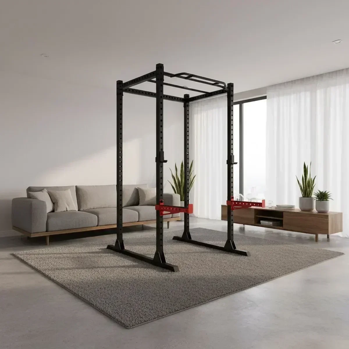 رف تمارين القرفصاء القابل للتع - مراجعة Home Gym Pull Up Bar وسعره