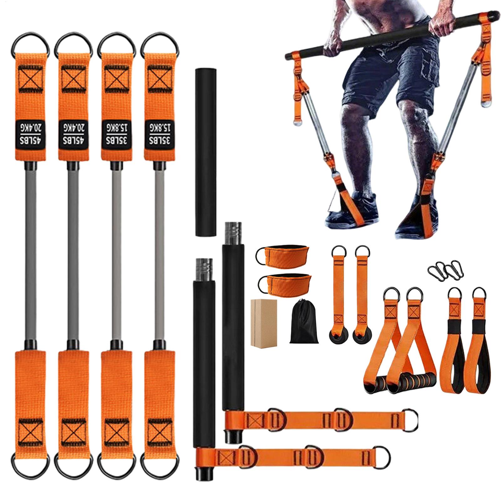 طقم بار البيلاتيس المحمول معدا - مراجعة Home Gym Kit For Men وسعره