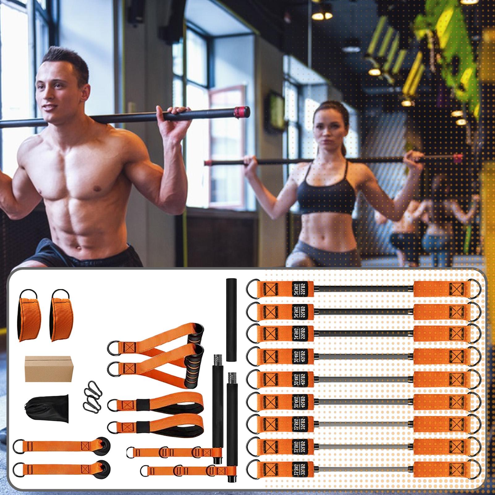 طقم بار البيلاتيس المحمول معدا - مراجعة Home Gym Kit For Men وسعره