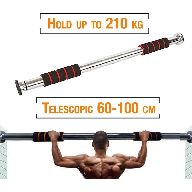 قضبان سحب ورفع للباب قابلة للت - مراجعة Home Gym Pull Up Bar وسعره