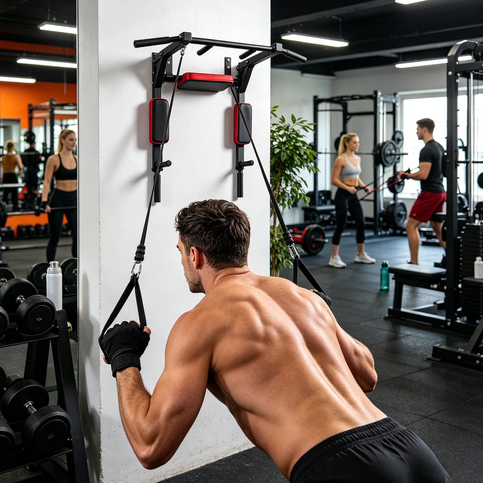 بار سحب أفقي متعدد الوظائف يثب - مراجعة Home Gym Pull Up Bar وسعره